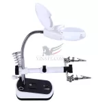 Bộ giá đỡ mỏ hàn có tay kẹp và kính lúp (Hàng đặc biệt)